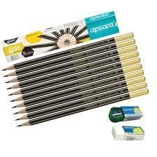 Apsara Gold Pencil (Pack of 10 Pencils)