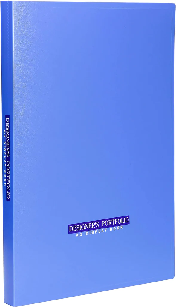 A3 Size Designer Portfolio Display Book with 20 Non-detachable Pockets