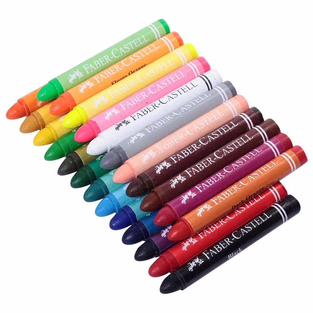 Faber-Castell 90Mm Jumbo Wax Crayons (Pack of 24)